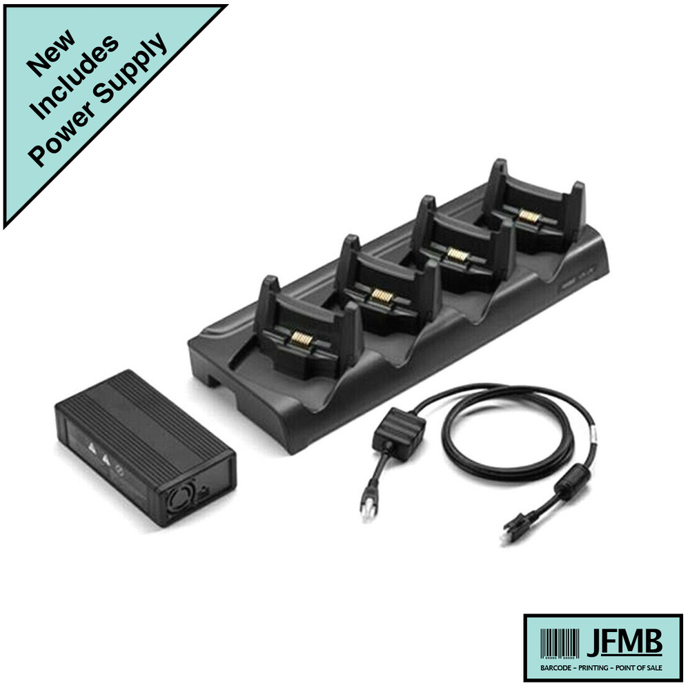 NEW Zebra Motorola 4-Slot Zebra CRD4001-4000ER for WT41N0/WT4090 with Ethernet