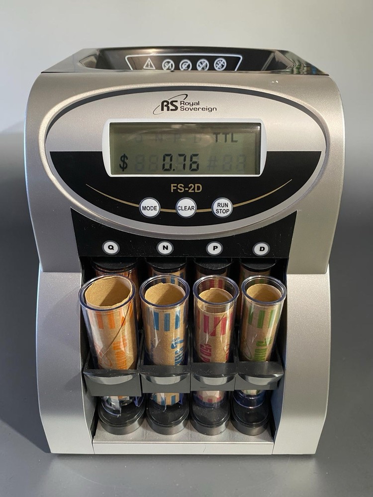 Royal Sovereign FS-2D Electric Coin Counter Change Sorter with Digital Display