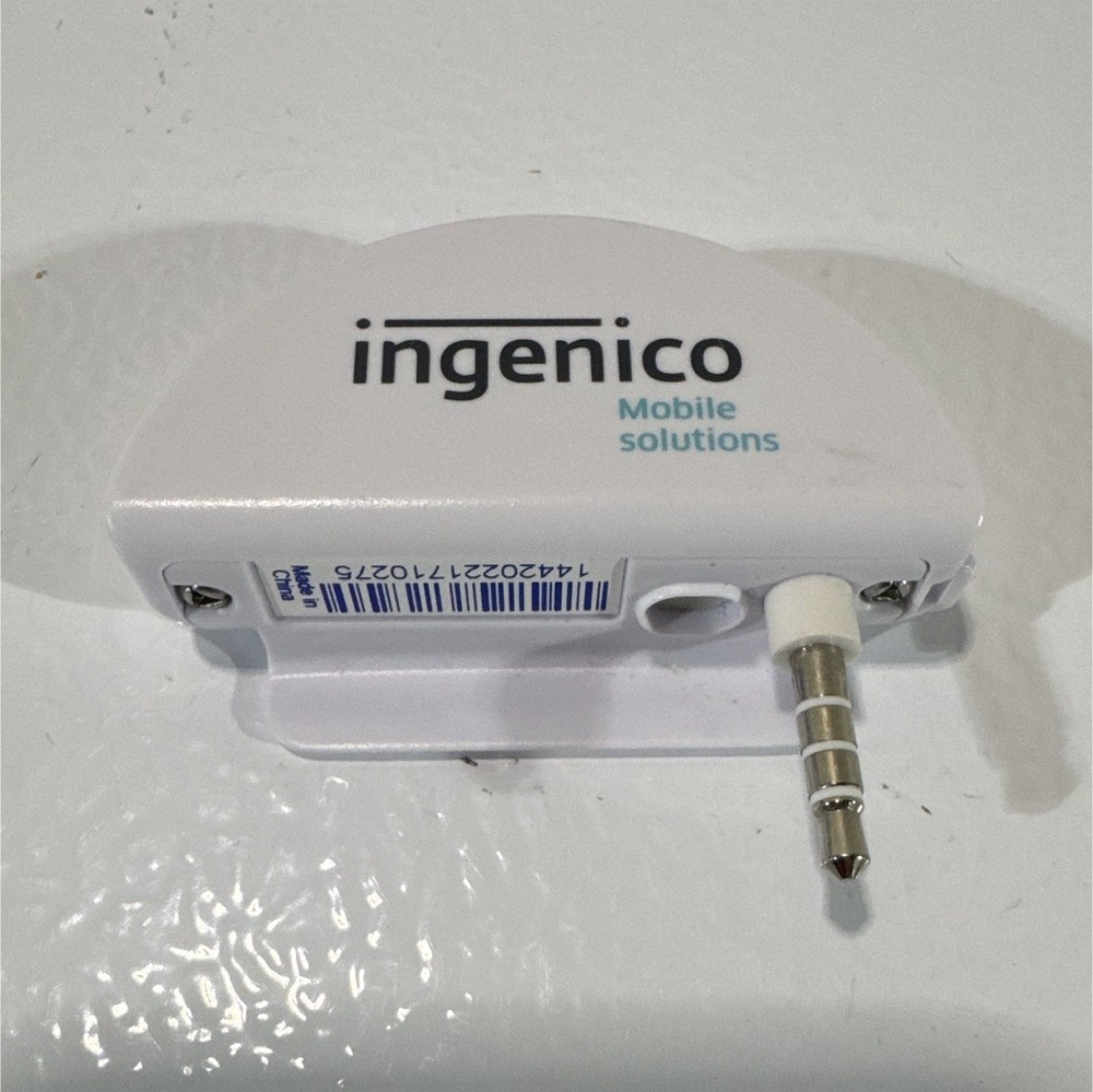 Ingenico Mobile Solutions Credit Card Reader 3.5mm Plug Smartphone untested