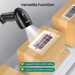 Yellow USB Wired 1D 2D QR Code Barcode Scanner Stand Computer POS MAC Reader