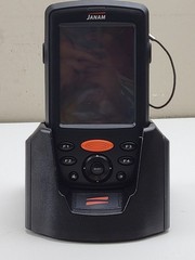 *UNTESTED* Janam Technologies XM66 Barcode Scanner w/ CRD-P1 USB Serial Cradle