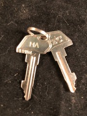 TEC CASH REGISTER, MA KEY, #L2104, SET OF 2