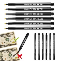 6 x Professional Counterfeit Money Marker Pen for Dollar Bill Authentication