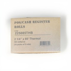 50 Roll 2-1/4″ x 50′ 85′ Thermal Paper Credit Card Cash Register POS Receipt