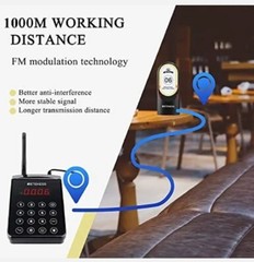 Retekess TD184 Restaurant Pager System Pagers for Restaurants1000M Long Dista…