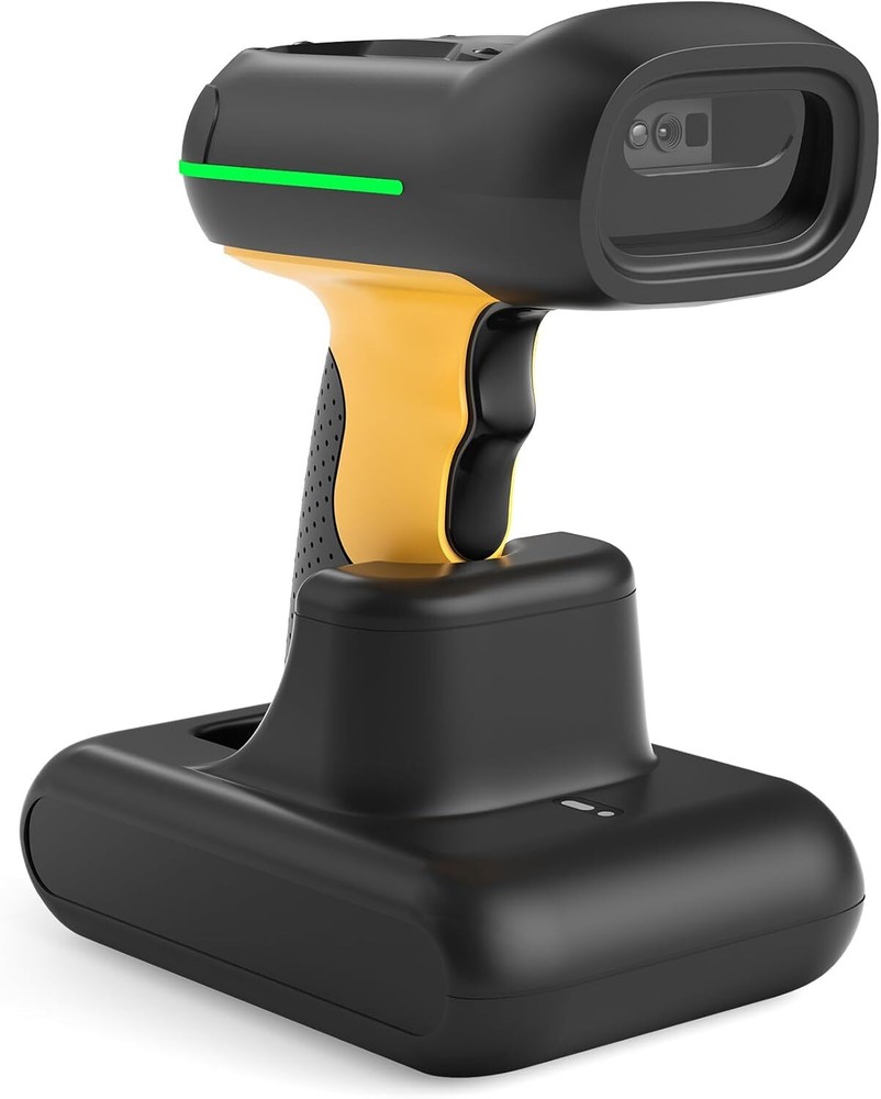 Inateck Industrial 2D Barcode Scanner QR Code Wireless Smart Charge Stand IP67