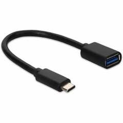 AddOn USB C 3.1 Male to USB A 3.0 Female Black Adapter