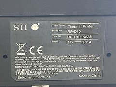 Business Retail RP-D10 SII Thermal Printer RP-D10-K27JI/LOT OF 2/JUA06