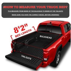 FRP Hard Tri-Fold Tonneau Cover 8’2″ For 2002-2026 Ram 1500 LB No Rambox