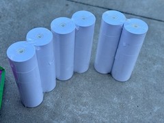 Impreso Cash Register Rolls 44mm 1-Ply White – 30 Rolls Total (3 Packs of 10)