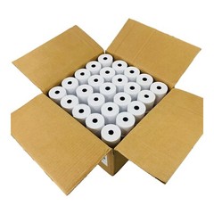 100 Rolls 2.25″ x 150′ Single Ply White Bond Paper Rolls 9074-0510