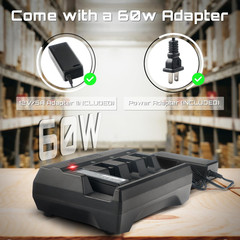4-Slot Battery Charger SAC3600-4001CR for Zebra Barcode Scanners DS3678, DS3600,
