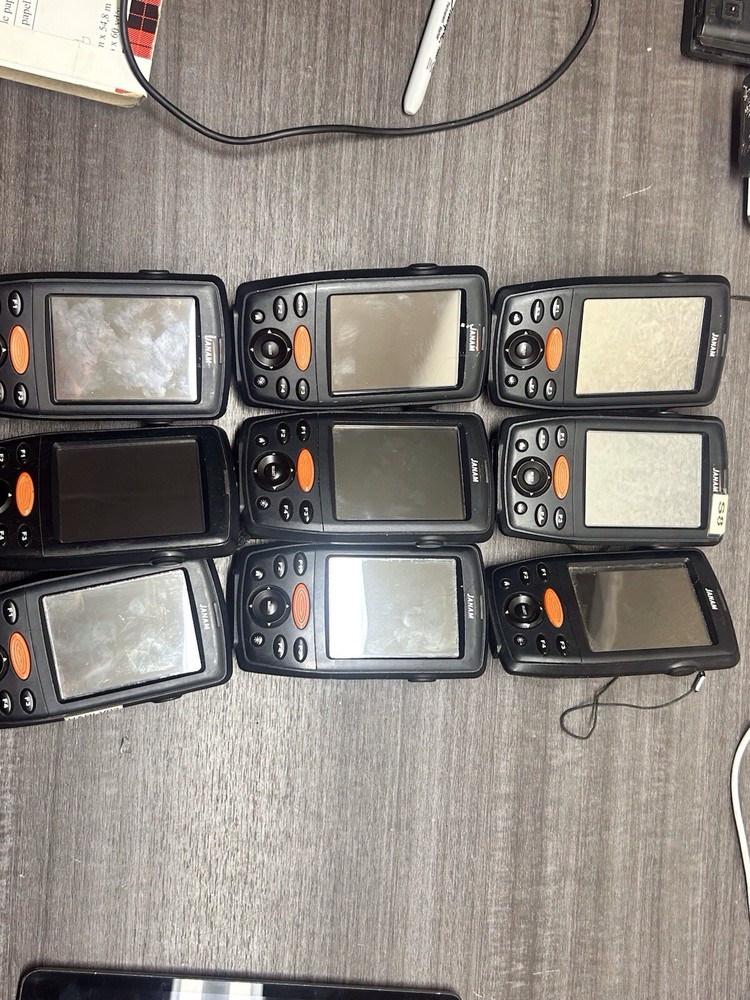 Lot Of 9 JANAM Barcode Mobile Computer Scanners Model: XM66| #D42