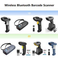 Inateck 1D/2D Bluetooth Barcode Scanner Wireless Laser USB Handheld Scan Gun
