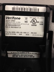 Verifone VX520 Credit Card Terminal – Fully Functional – No Power Supply