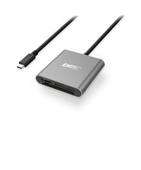 EMTEC ECCAREADT610C Type-C 3-in-1 Card Reader