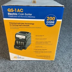 Royal Sovereign QS-1AC Electric Coin Sorter 200 Coin Capacity Anti-Jam Tech