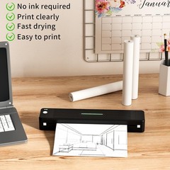 4 Rolls Thermal Paper 8.5x 11 Inch US Letter Size for Portable Printer M08F M832