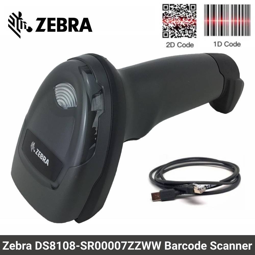 Zebra DS8108-SR00007ZZWW Standard Range Barcode Scanner 1D 2D Area Imager