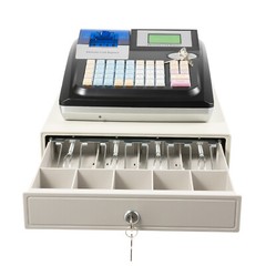 Electronic POS System Cash Register LED Display For Retail W/ Drawer 48 Keys US