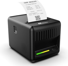 Wall-Mounted 80mm Thermal Receipt Printer with Smart RGB Alerts & Durability