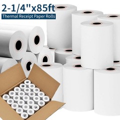50 Rolls 2 1/4″ x 85′ Thermal Receipt Paper Case POS Cash Register Free Shipping