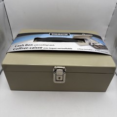 SteelMaster Metal Heavy Duty Cash Box Locking Latch 7 Compartments 2 Keys