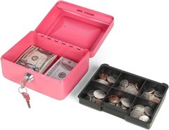 Compact Double Layer Money Box with Key Lock – Perfect for Home Security