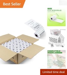 Crisp & Clear 50-Pack 2 1/4″ x 50′ Biodegradable Cash Register Paper Rolls