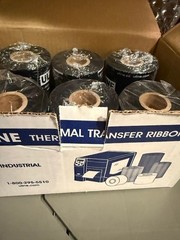ULINE (6 Rolls) Thermal Transfer Ribbon (4.33″ x 1345′) 1″ core