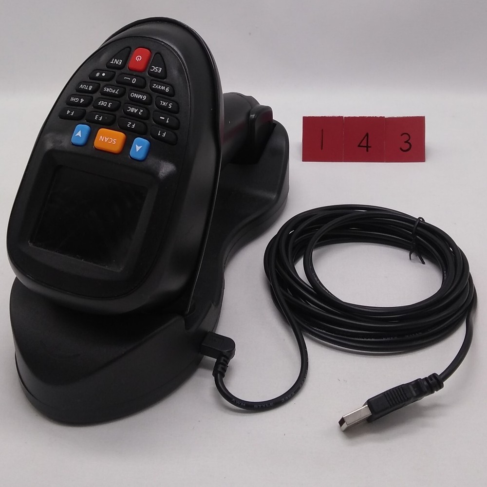 JRHC Inventory Scanner Wireless Barcode Scanner with Charging Base RF 8000