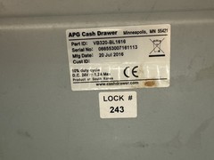 Vasario VB320-BL1616 Cash Drawer Register Black W/ Keys **FAST SHIPPING**