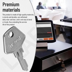 3 Pack 5001 Cash Drawer Key (Sliver) for M-S, EchoPOS Drawers, Star Micronics…