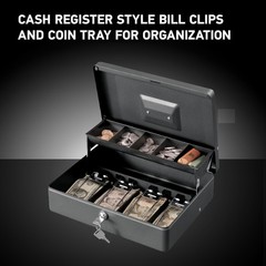 SentrySafe DCB 12 Deluxe Cash Box Key Lock 0.21 cu ft