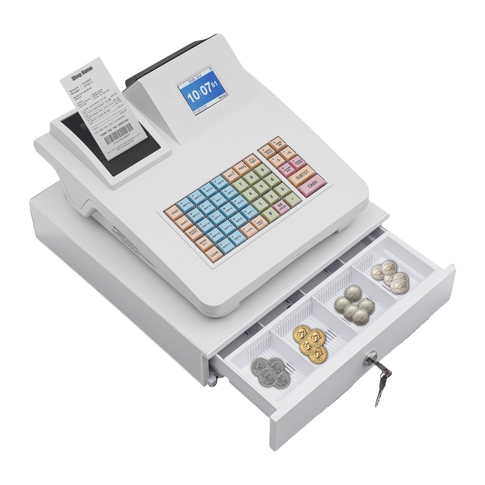 Electronic Cash Register Pos System Supermarket Bar Retail Shop with Cash Drawer