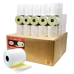 BuyRegisterRolls 2 Ply Carbonless Rolls (50 Rolls) 3 1 Case – 50 Rolls, White