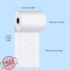 Televenture 3 rolls sticky receipt paper