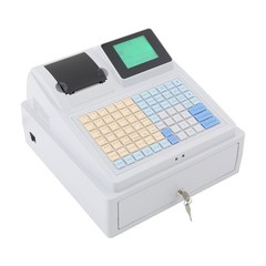 LCD Display Cash Register Corded Electric Cashier Cash Register w/Cash Drawer