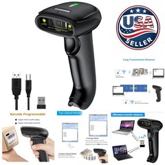 Portable Handheld Barcode Scanner – Long Distance 2.4GHz Wireless Technology