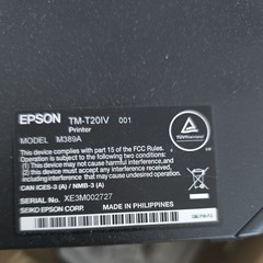 EPSON TM-T20IV-SP-022 Thermal POS Printer Black w/USB Ethernet For Business