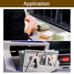 Pack of 50 Money Band Bundles, Self-Adhesive Bill Wrappers, 7.6″x1.18″ Brown