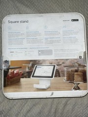 Square Stand for iPad Air — Lightning Connector White Model #S025 – New