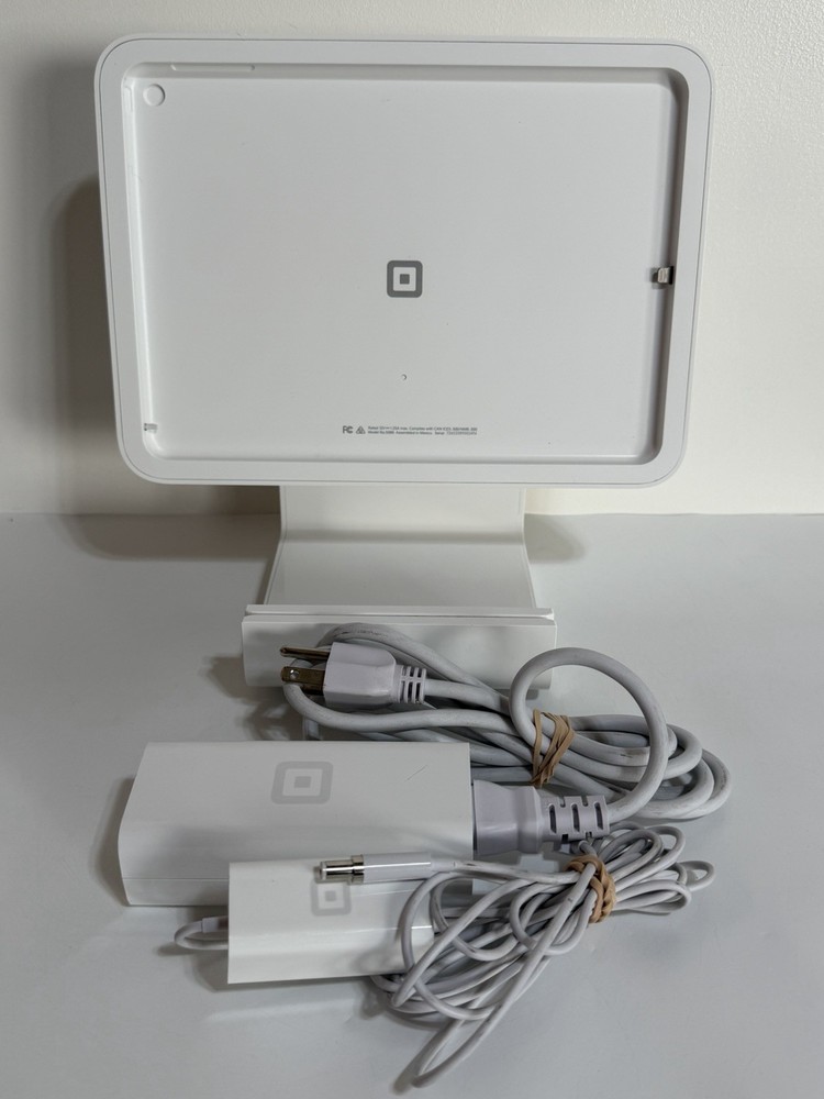 Square Stand S089 POS Terminal for iPad White Point of Sale System with Cables
