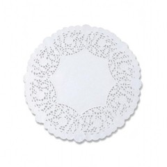 100 White Paper Lace Doilies, Round, Thick and Sturdy, Made in Canada – Ideal…