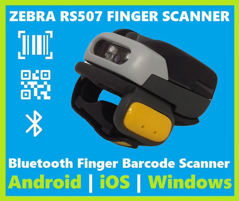Zebra RS507 Rugged Wireless Bluetooth Finger Barcode Scanner 2D/1D/QR Code!🔥⭐
