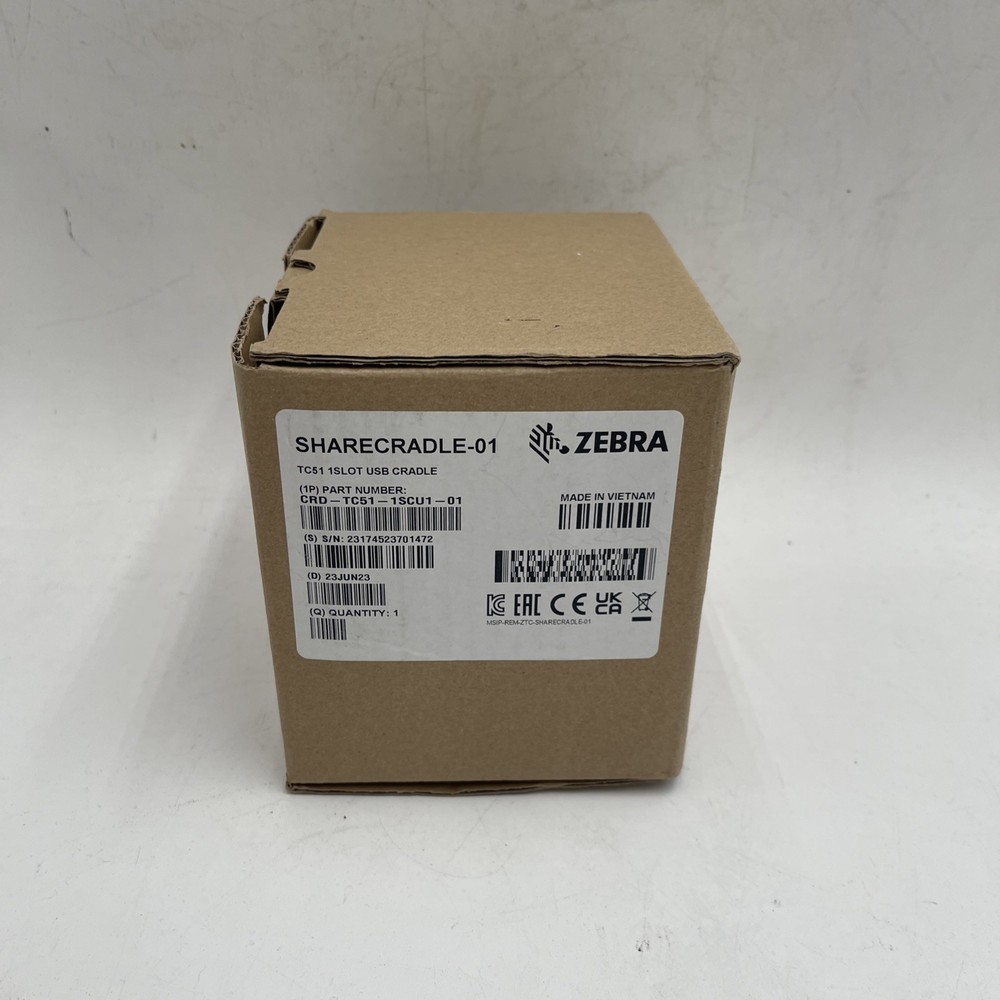 Zebra CRD-TC51-1SCU1-01 1-Slot Charge Cradle SHARECRADLE-01 for TC51 & TC56 *NEW