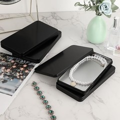 4 Pack Metal Rectangular Cash Box with Lid, Money Holder for Coins, Jewelry & St