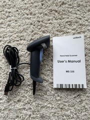Unitech MS335-XG Handheld CCD Barcode Scanner w/Manual ~USED ONCE