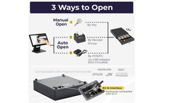 13″ Electronic Cash Register Drawer for Point of Sale (POS) System with 4 Bill 5