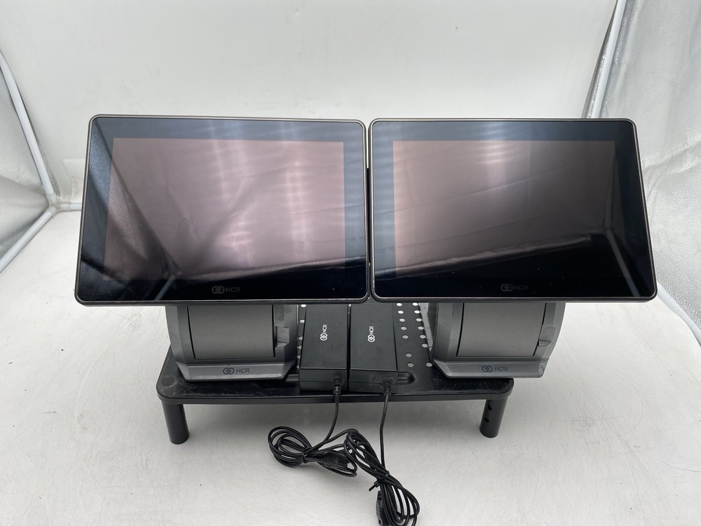 Lot of 2 NCR 7744 Android Tablet Touch POS Register w/ AC Adapter
